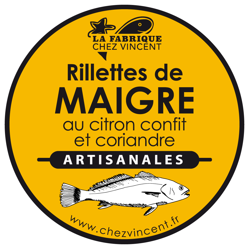 Rillettes de maigre au citron confit et coriandre