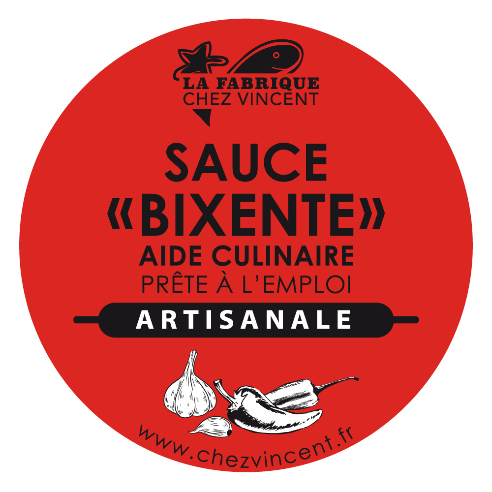 Etiquette-Ronde-Sauce-Bixente Axoa de Thon